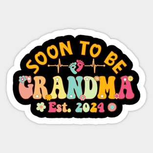 Soon To Be Grandma 2024 Mother's Day For New Grandma Sticker